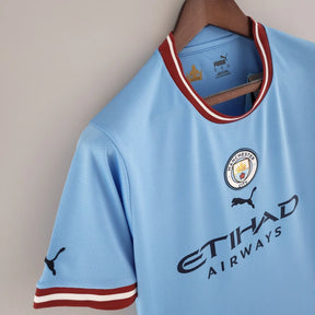 Camisa Manchester City I (Home) 22/23 - Torcedor Masculina - Azul - Manto Elegante