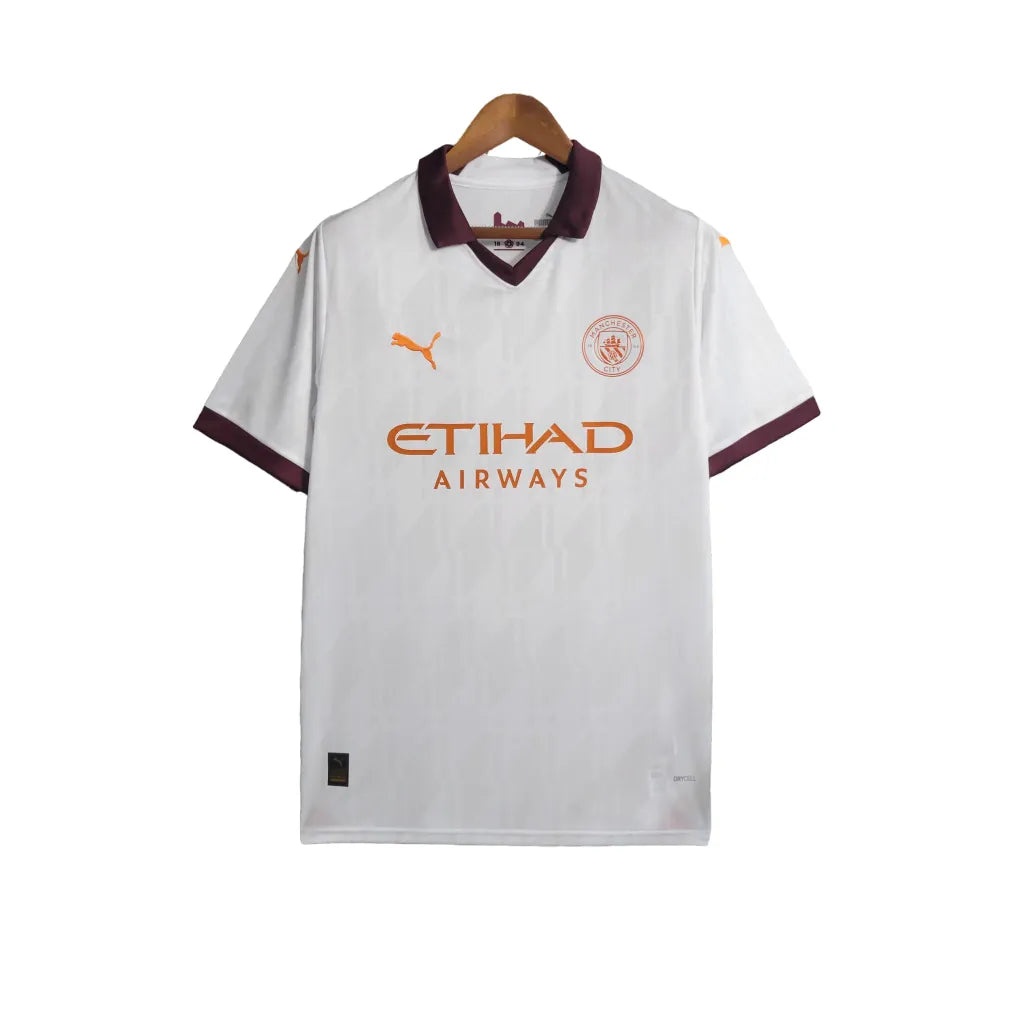 Camisa Manchester City II (Away) 23/24 - Torcedor Masculina - Branco - Manto Elegante