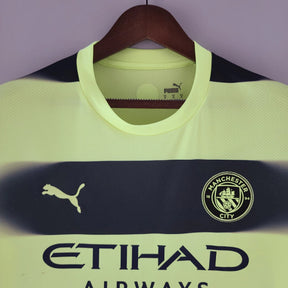 Camisa Manchester City III (Third) 22/23 - Torcedor Masculina - Verde e Preto - Manto Elegante