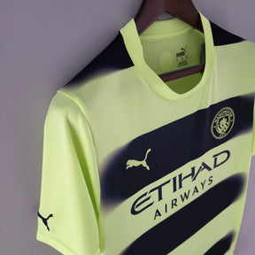 Camisa Manchester City III (Third) 22/23 - Torcedor Masculina - Verde e Preto - Manto Elegante