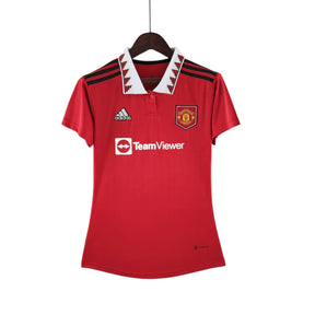 Camisa Manchester United I (Home) 22/23 - Torcedor Feminina - Vermelho - Manto Elegante