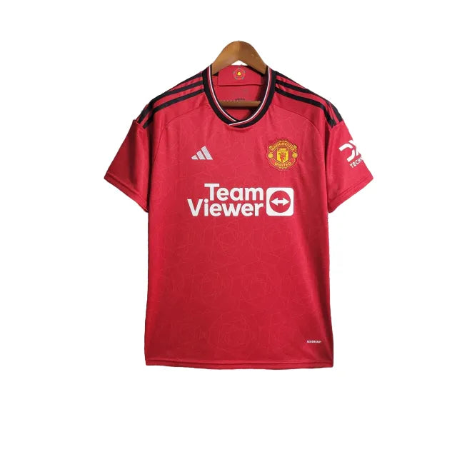 Camisa Manchester United I (Home) 23/24 - Torcedor Masculina - Vermelho - Manto Elegante