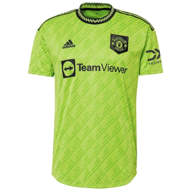 Camisa Manchester United III (Third) 22/23 - Torcedor Masculina - Verde Limão - Manto Elegante