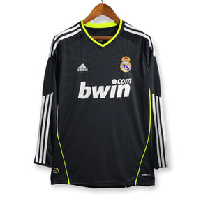 Camisa Manga Longa Retrô Real Madrid II Cristiano Ronaldo #7 2010 - Torcedor Masculina - Preto