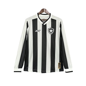 Camisa Manga Longa Botafogo I 24/25 - Torcedor Masculina - Preto e Branco