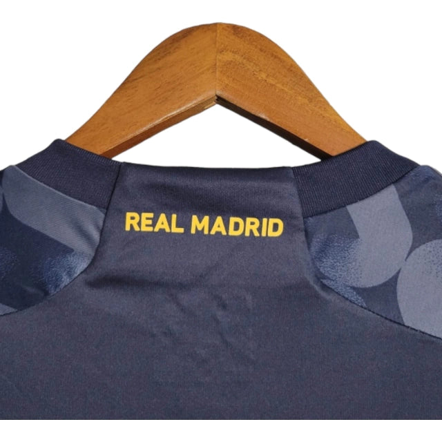 Camisa Manga Longa Real Madrid II (Away) 23/24 - Torcedor Masculina - Cinza - Manto Elegante