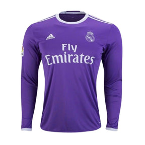 Camisa Manga Longa Retrô Real Madrid II Cristiano Ronaldo #7 2016 - Torcedor Masculina - Roxo
