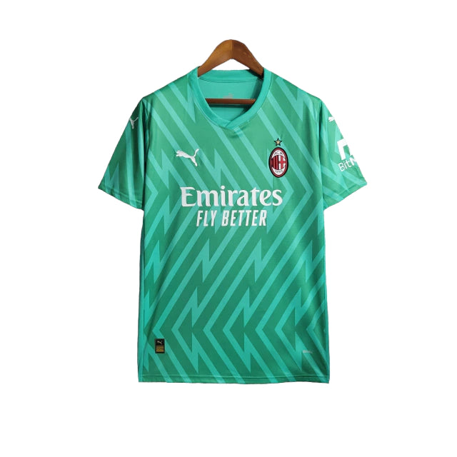 Camisa de Goleiro Milan 23/34 - Torcedor Masculina - Verde - Manto Elegante