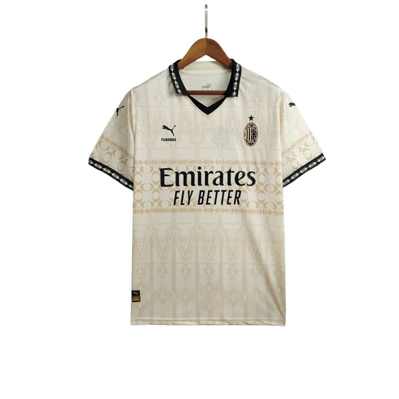 Camisa Milan 24/25 - Torcedor Masculina - Off White - Manto Elegante