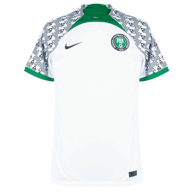 Camisa Seleção da Nigéria II (Away) 2022 - Torcedor Masculina - Branco e Verde - Manto Elegante