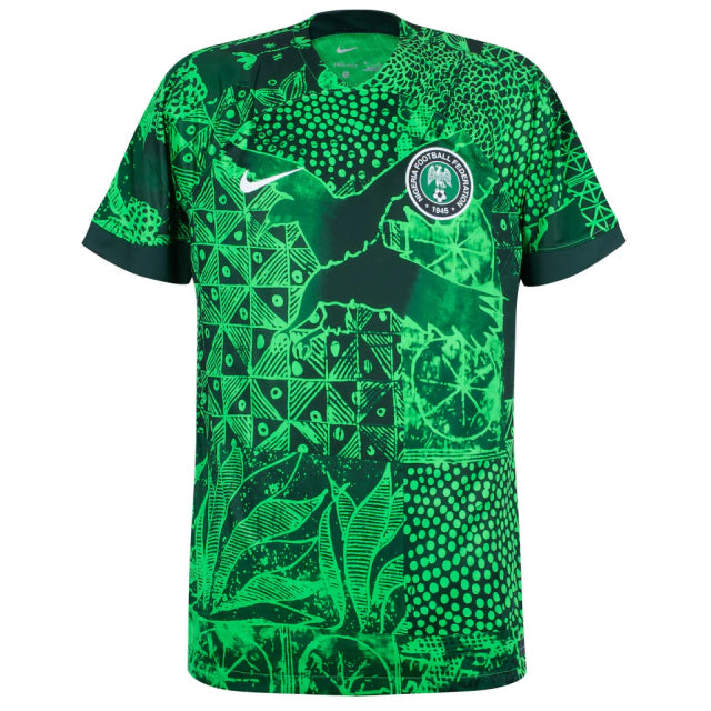 Camisa Seleção da Nigéria I (Home) 2022 - Torcedor Masculina - Verde - Manto Elegante