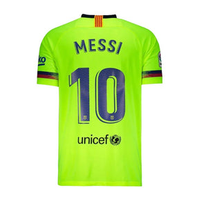 Camisa Retrô Barcelona II Messi #10 2018 - Torcedor Masculina - Verde