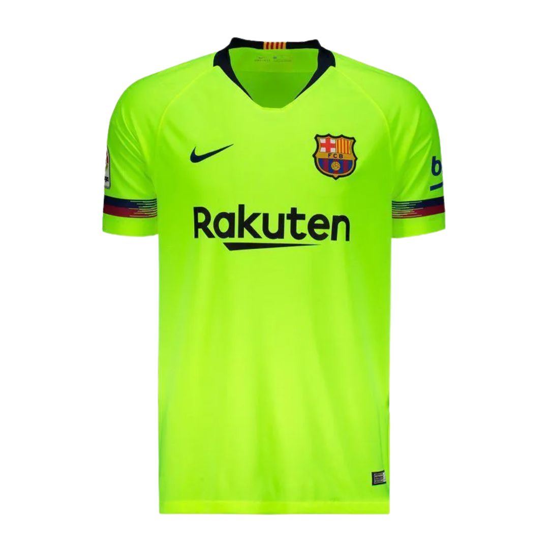 Camisa Retrô Barcelona II Messi #10 2018 - Torcedor Masculina - Verde