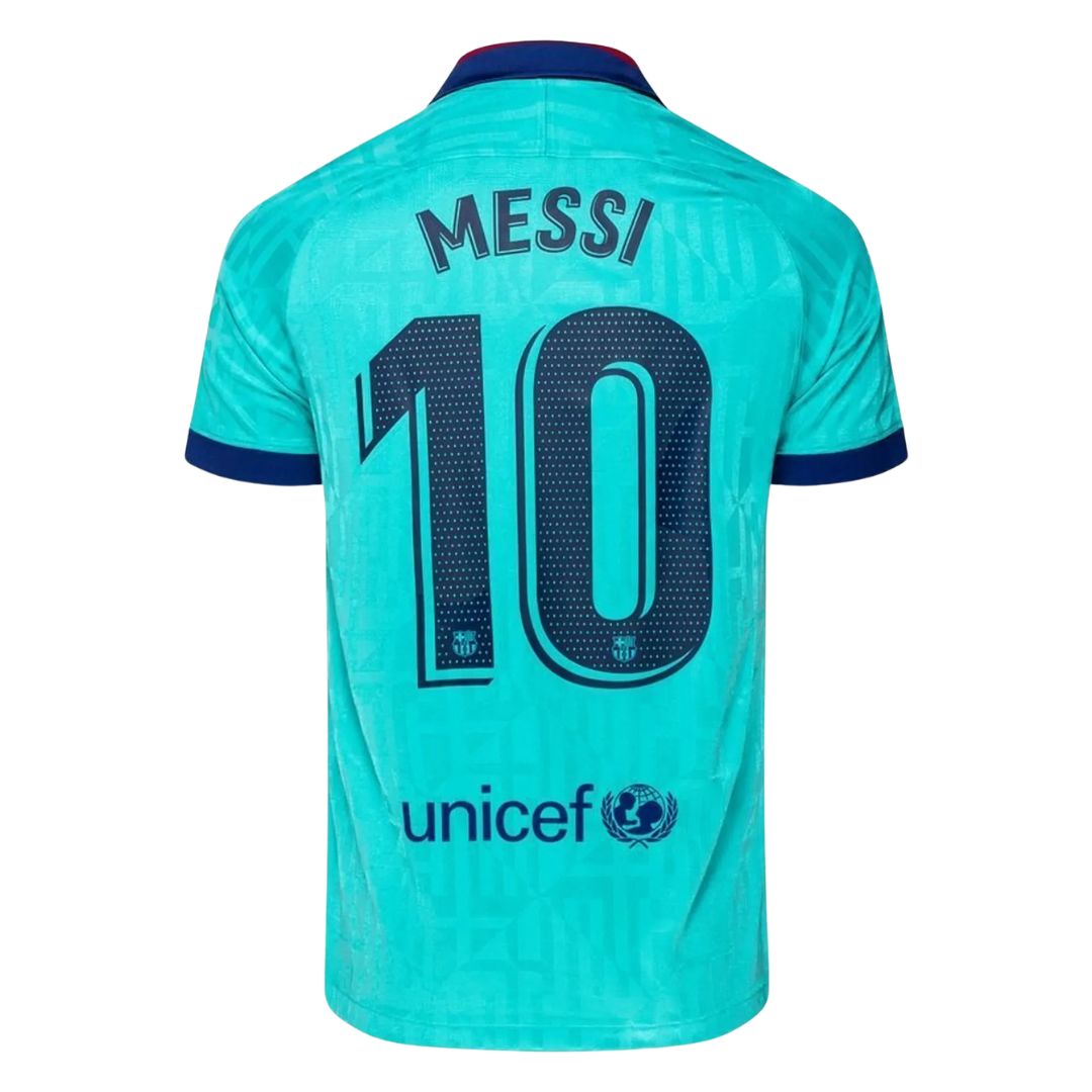 Camisa Retrô Barcelona III Messi #10 2019 - Torcedor Masculina - Azul