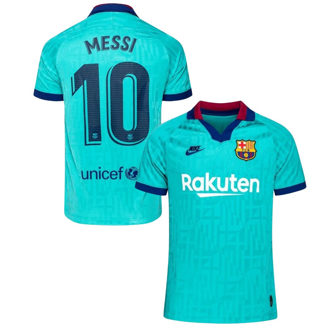 Camisa Retrô Barcelona III Messi #10 2019 - Torcedor Masculina - Azul