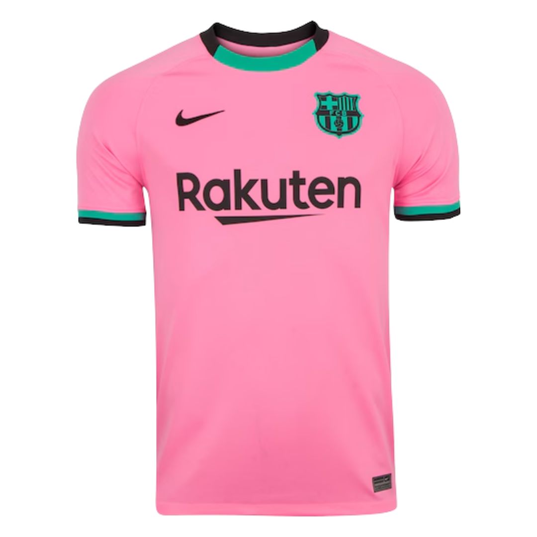 Camisa Retrô Barcelona III Messi #10 2020 - Torcedor Masculina - Rosa