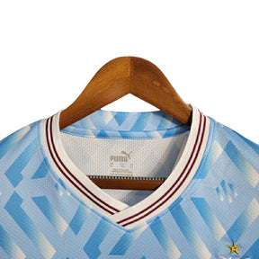 Camisa de Treino Olympique de Marseille 23/24 - Torcedor Masculina - Azul e Branco - Manto Elegante