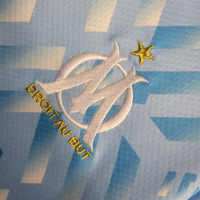 Camisa de Treino Olympique de Marseille 23/24 - Torcedor Masculina - Azul e Branco - Manto Elegante