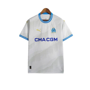 Camisa Olympique Marseille I (Home) 23/24 - Torcedor Masculina - Branco - Manto Elegante