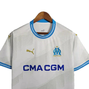 Camisa Olympique Marseille I (Home) 23/24 - Torcedor Masculina - Branco - Manto Elegante