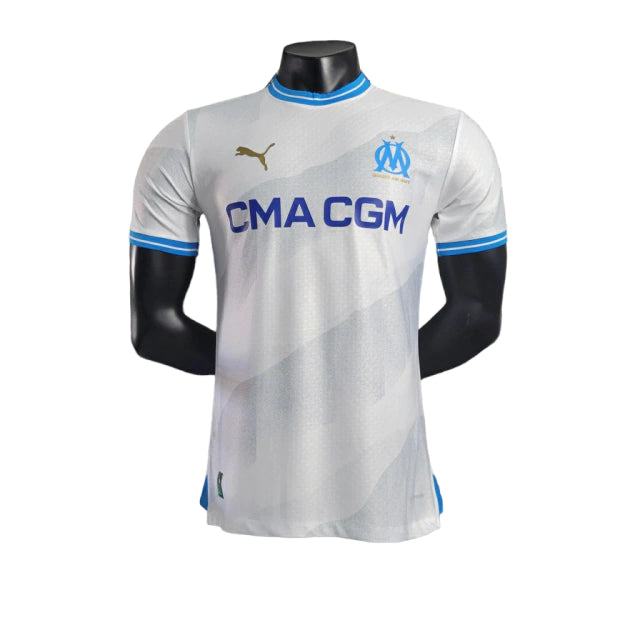 Camisa Olympique Marseille I (Home) 23/24 - Jogador Masculina - Branco