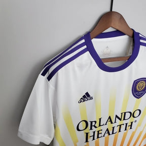 Camisa Orlando City II (Away) 22/23 - Torcedor Masculina - Branco, Roxo e Amarelo - Manto Elegante