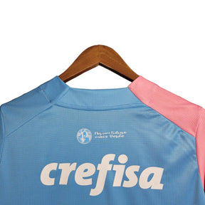 Camisa Palmeiras Edição Especial 23/24 - Torcedor Masculina - Branco, Rosa e Azul - Manto Elegante