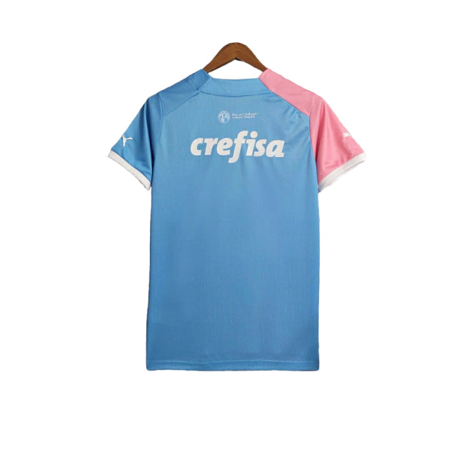 Camisa Palmeiras Edição Especial 23/24 - Torcedor Masculina - Branco, Rosa e Azul - Manto Elegante