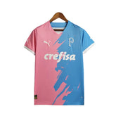 Camisa Palmeiras Edição Especial 23/24 - Torcedor Masculina - Branco, Rosa e Azul - Manto Elegante