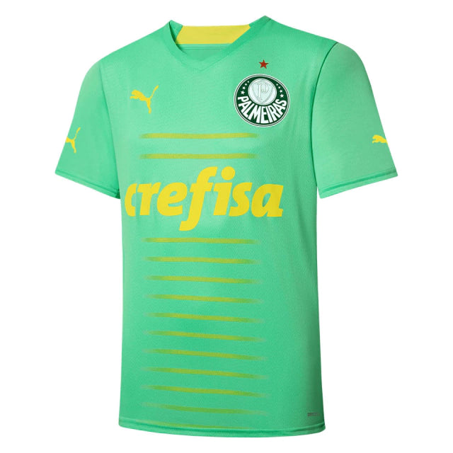 Camisa Palmeiras III 22/23 - Torcedor Masculina - Verde e Amarelo - Manto Elegante