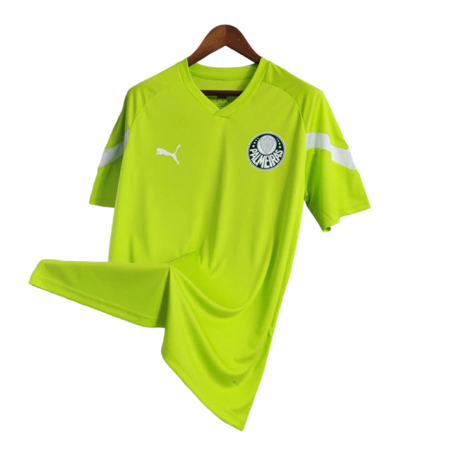 Camisa de Treino Palmeiras 23/24 - Torcedor Masculina - Verde Limão - Manto Elegante