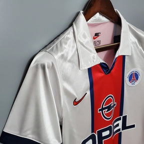 Camisa Retrô PSG II (Away) 1998 - Torcedor Masculina - Branco - Manto Elegante