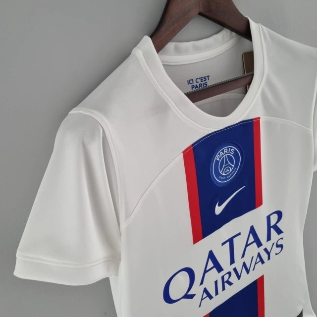 Camisa PSG II (Away) 22/23 - Torcedor Feminina - Branco - Manto Elegante