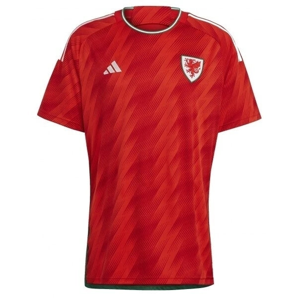 Camisa Seleção País de Gales I (Home) 2022 - Torcedor Masculina - Vermelho - Manto Elegante