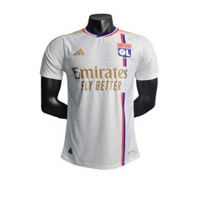 Camisa Lyon I (Home) 23/24 - Jogador Masculina - Branco