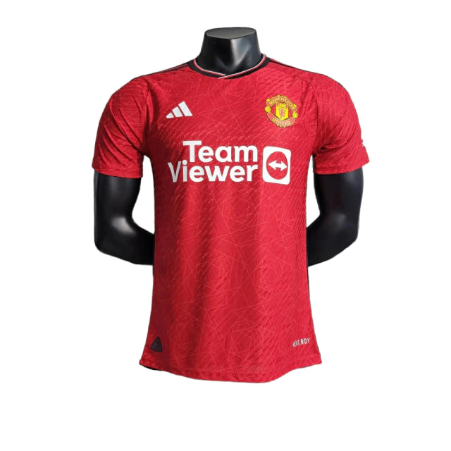 Camisa Manchester United I (Home) 23/24 - Jogador Masculina - Vermelho