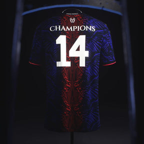 Camisa "The Gifted One" 25/26 - D. Doue #14 - Edição Especial - Torcedor Masculina - Azul e Vermelho