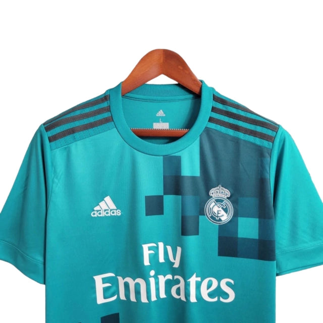 Camisa Retrô Real Madrid III (Third) 17/18 - Torcedor Masculina - Verde