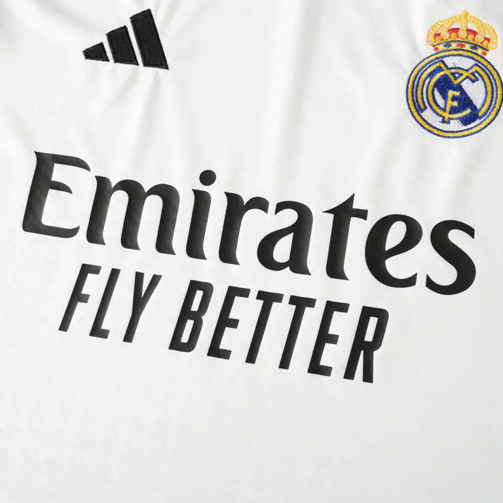 Camisa Real Madrid I (Home) 24/25 - Torcedor Masculina - Branco