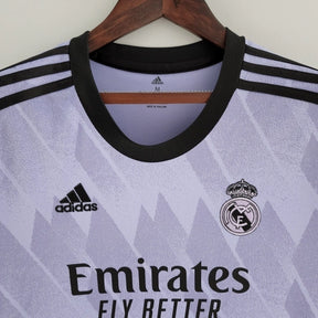 Camisa Real Madrid II (Away) 22/23 - Torcedor Feminina - Roxo - Manto Elegante