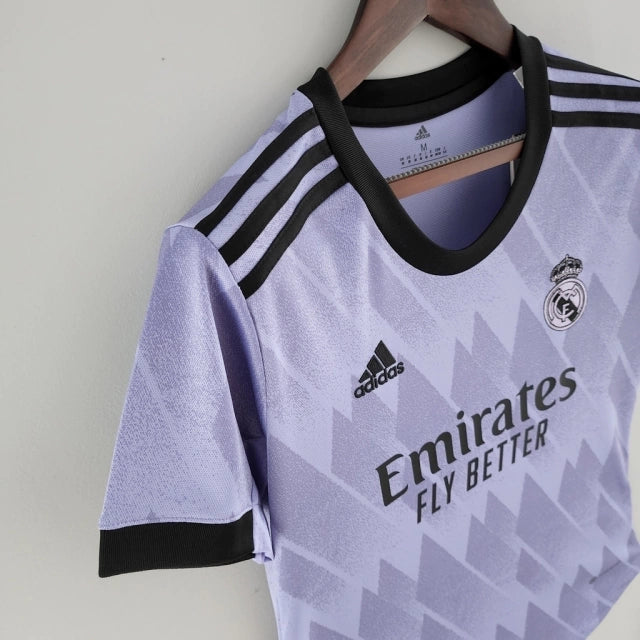 Camisa Real Madrid II (Away) 22/23 - Torcedor Feminina - Roxo - Manto Elegante