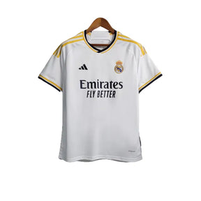 Camisa Real Madrid I (Home) 23/24 - Torcedor Masculina - Branco - Manto Elegante