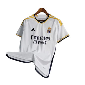 Camisa Real Madrid I (Home) 23/24 - Torcedor Masculina - Branco - Manto Elegante