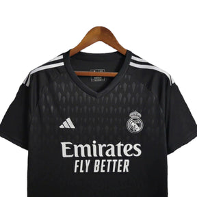 Camisa de Goleiro Real Madrid 23/24 - Torcedor Masculina - Preto - Manto Elegante