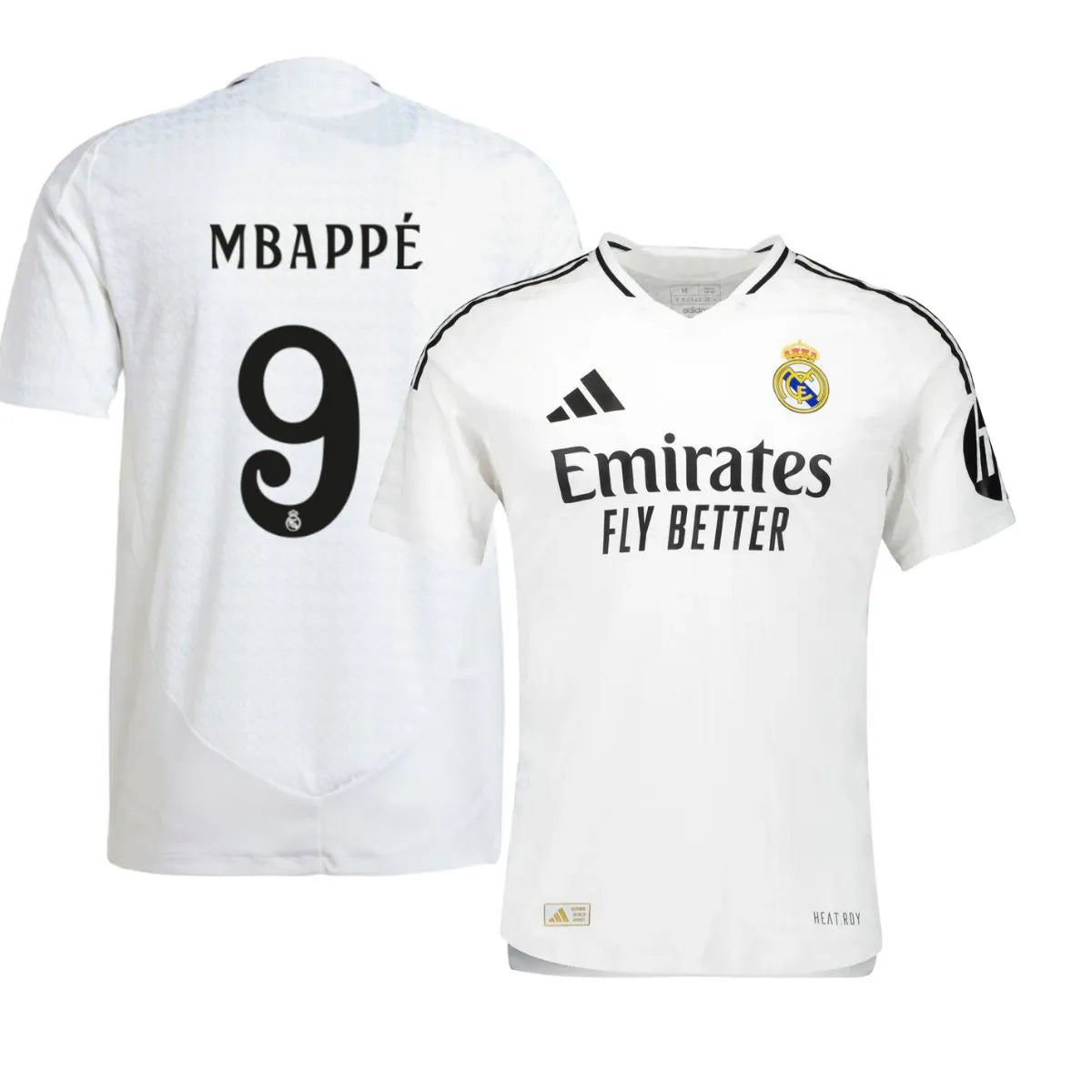 Camisa Mbappé #9 Real Madrid I (Home) 2024 - Torcedor Masculina - Branco