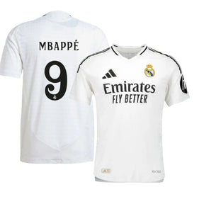 Camisa Mbappé #9 Real Madrid I (Home) 2024 - Torcedor Masculina - Branco