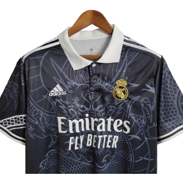 Camisa Real Madrid Edição Especial Dragão 23/24 - Torcedor Masculina - Preto - Manto Elegante