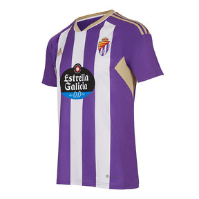 Camisa Real Valladolid I (Home) 22/23 - Torcedor Masculina - Roxo e Branco - Manto Elegante