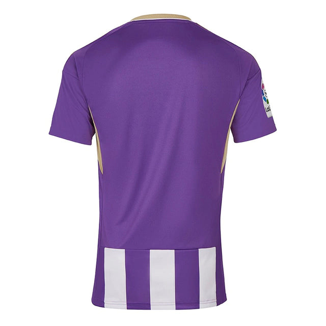 Camisa Real Valladolid I (Home) 22/23 - Torcedor Masculina - Roxo e Branco - Manto Elegante