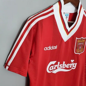 Camisa Retrô Liverpool I (Home) 1995 - Torcedor Masculina - Vermelho - Manto Elegante